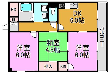 カルム東大阪 間取り図