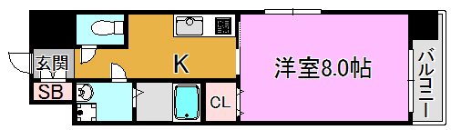 オリエンタル長田駅前 間取り図