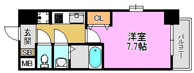 La Douceur(ラドゥセール)荒本 間取り図