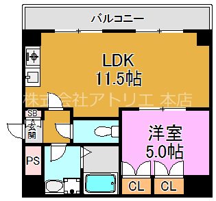 ジオ・グランデ高井田 間取り図