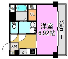 プリエール高井田 間取り図