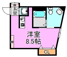 放出ハイツ 間取り図