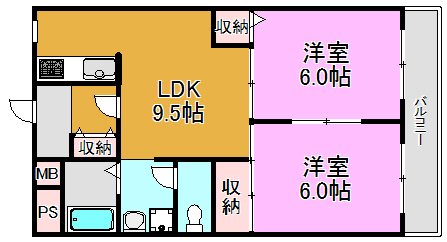 ラフォーレ高井田 間取り図