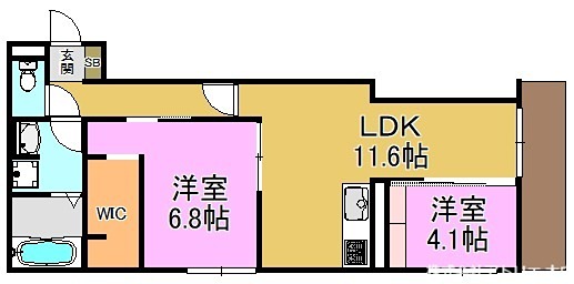 レジデンス藤戸 間取り図