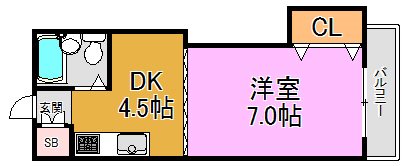 栗山マンション 間取り図
