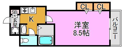 M&amp;#39;プラザ高井田 間取り図