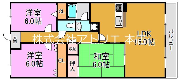 ブランチ913 間取り図
