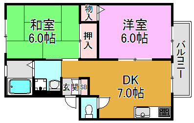 サンビレッジ森彦 間取り図