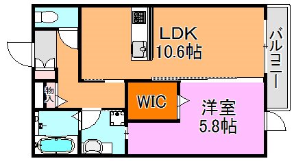 セントラルコート高井田 間取り図