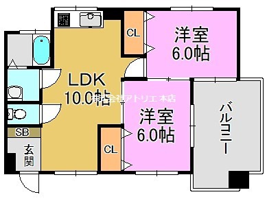ウェルサイド新日本 間取り図