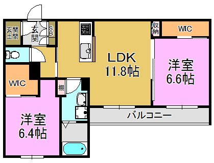 グランド・ソレイユ　A棟 間取り図