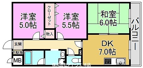 昭和ハイツ吉田 間取り図