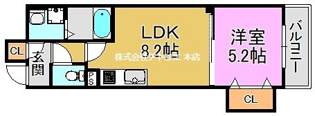 ラモーナ稲田本町 間取り図