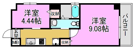 グランシアター高井田 間取り図