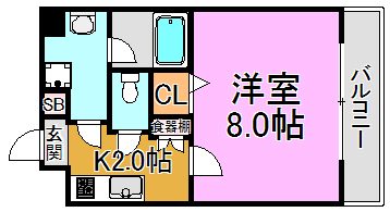 カーサセレノⅡ 間取り図