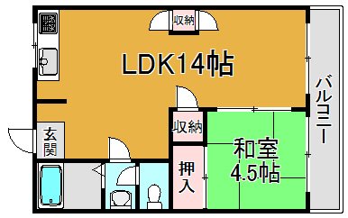 第二コーポ春日荘 間取り図