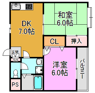 第２エイサイハイム 間取り図