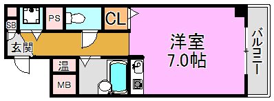 グランメール高井田 間取り図