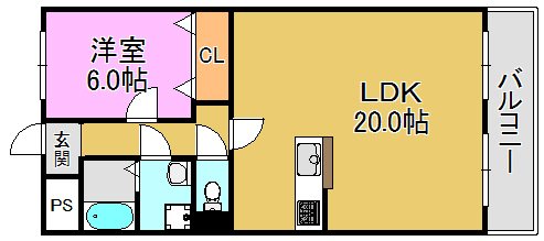 グランビューサン 間取り図