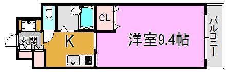 オリエンタル長田駅前 間取り図