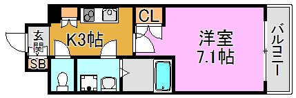 CASSIA高井田South Court 間取り図
