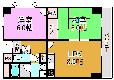 美杜里ハイム 間取り図