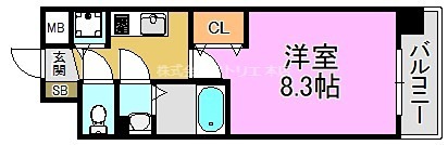 フォーリアライズ大阪エレナ 間取り図