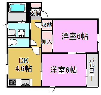 ヴィラ高井田 間取り図