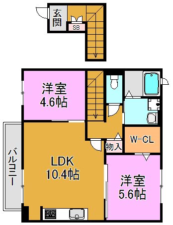 メゾン勝 間取り図