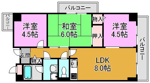 メゾンパルフェート 間取り図