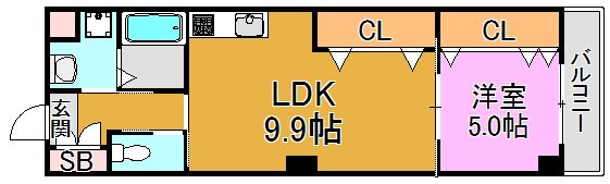 セーズコート高井田 間取り図