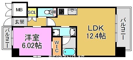 プレジオ森河内ASIAN 間取り図