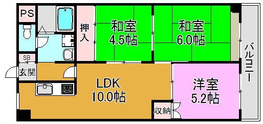 オリエントマンション 間取り図