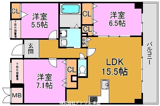 ポイントモーアⅡ 間取り図