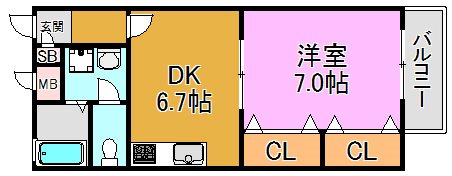 ボヌールⅠ・Ⅱ 間取り図