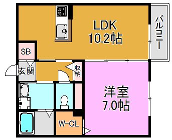 グランシャリオ楠根　A棟・Ｂ棟  間取り図