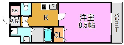 ロータリーマンション長田東 間取り図