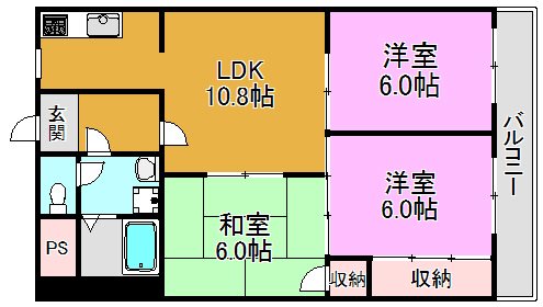 グランドファミリア高井田 間取り図