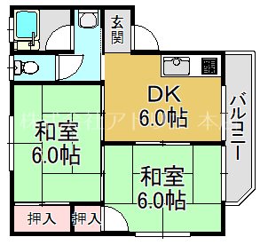 稲地ハイツ 間取り図