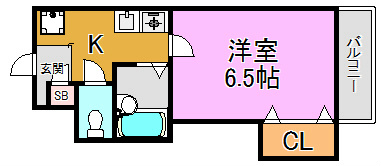 EAST　RESIDENCE　NAGATA 間取り図