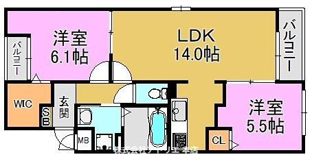 アット楠根 間取り図