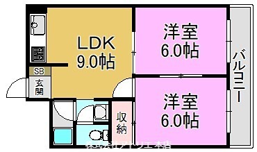 第一木村コーポ 間取り図