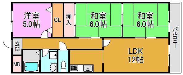 メゾン菱江 間取り図