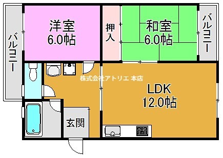 マンション島田 間取り図