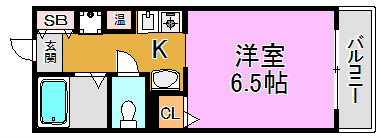 ジュネス高井田 間取り図