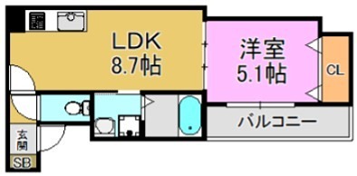 荒本フラワーレジデンス 間取り図