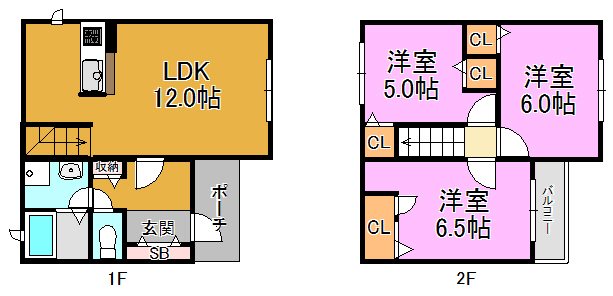 ベルリード森河内ウエスト弐番館 間取り図