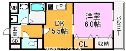 キューブ 間取り図