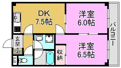 パシフィック高井田本通 間取り図