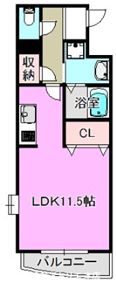 アット長田 間取り図